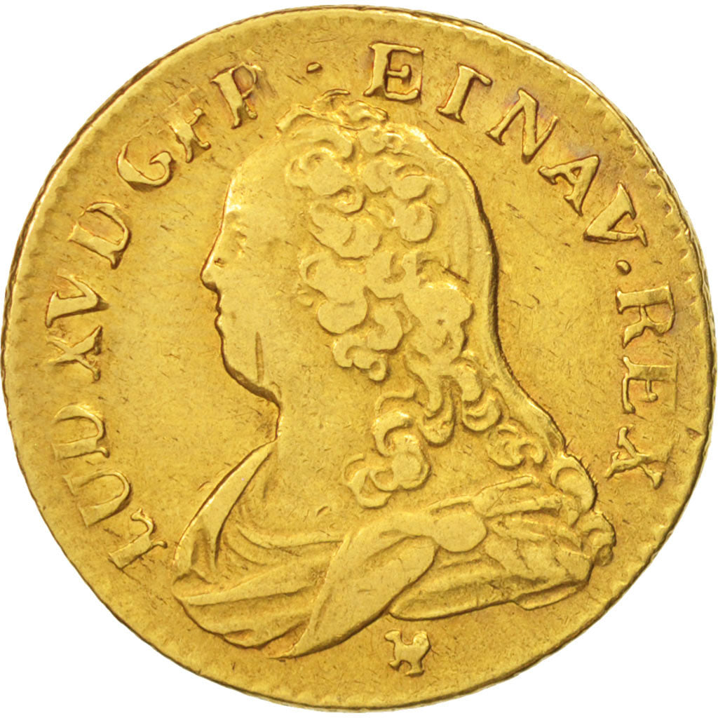Coin, France, Louis XV, Louis d'or aux lunettes, Louis d'Or, 1726, Montpellier