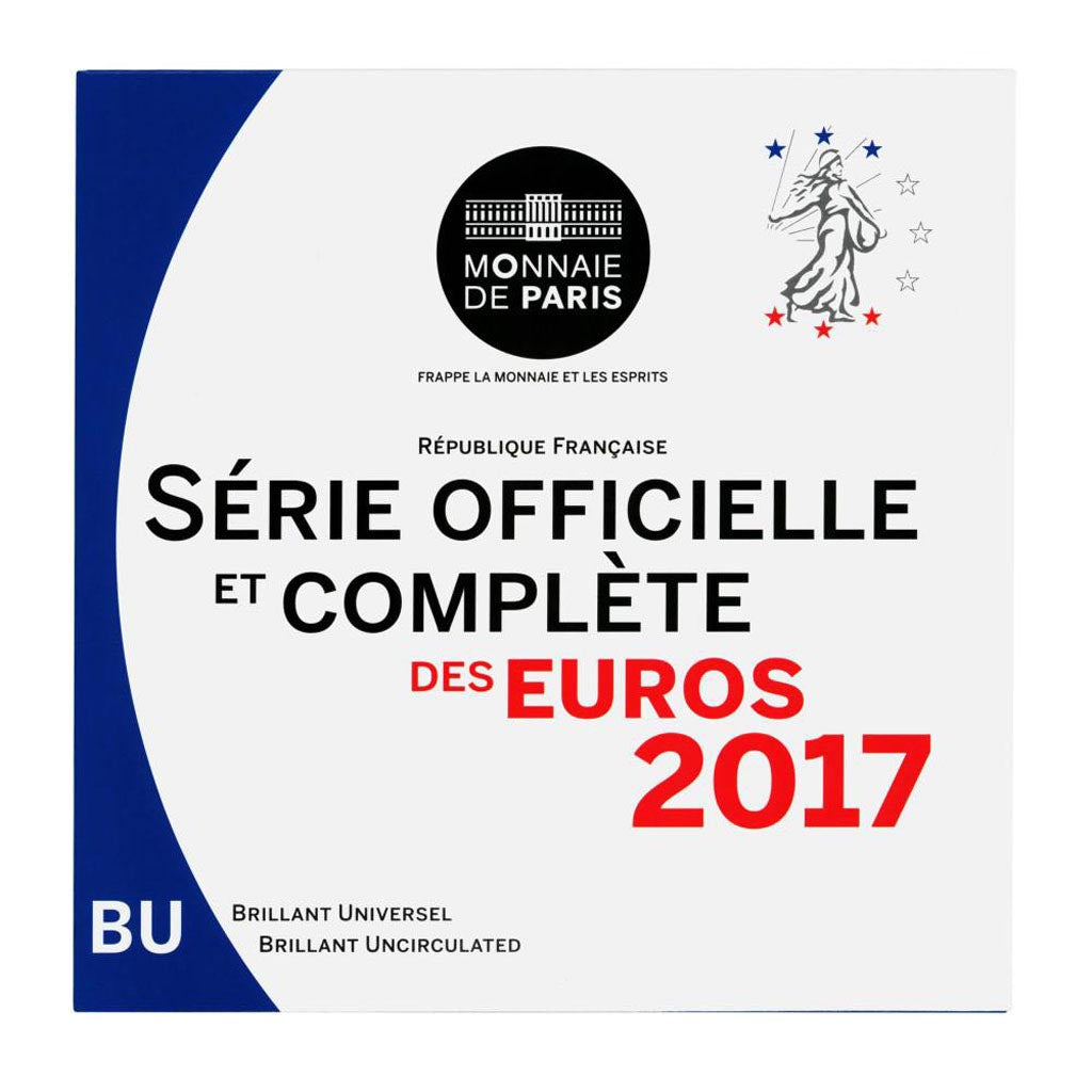 France, Monnaie de Paris, Euro-Set, 2017, MS(65-70)