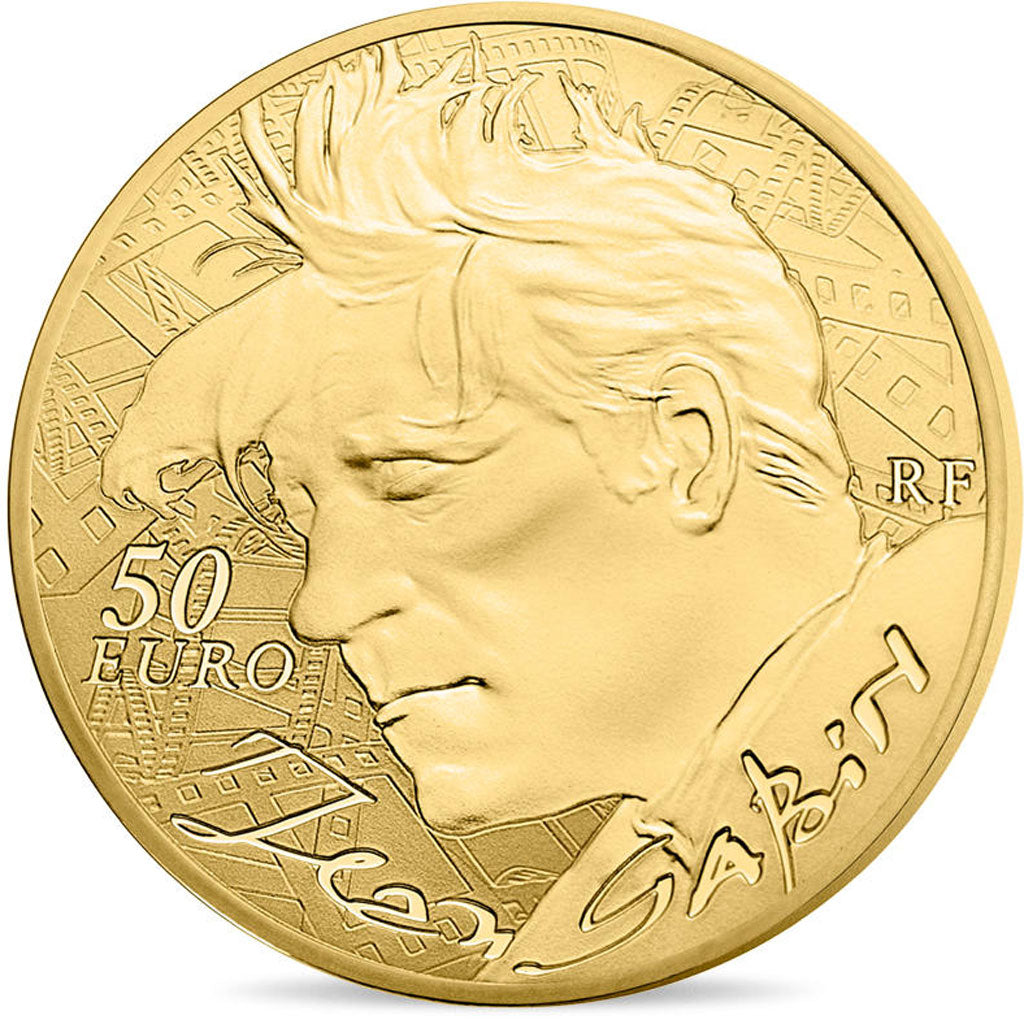 Münze, Frankreich, Monnaie de Paris, 50 Euro, Jean Gabin, 2016, STGL, Gold