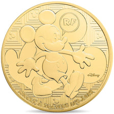 Munten, Frankrijk, Parijse munten, 50 Euro, Jeunesse - Mickey, 2016, FDC, Goud