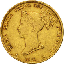 Coin, ITALIAN STATES, PARMA, Maria Luigia, 40 Lire, 1815, Parma, EF(40-45)