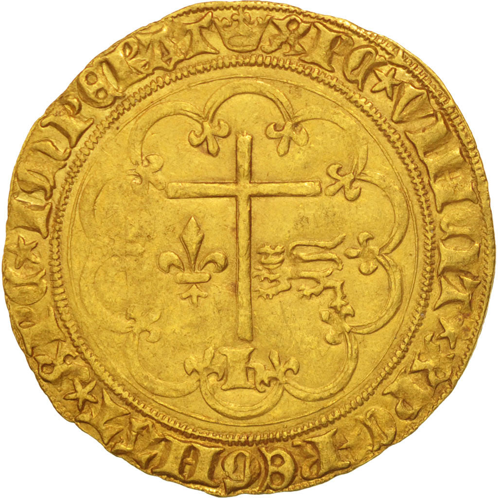 Coin, France, Henri VI de Lancastre, Salut d'or, Paris, EF(40-45), Gold