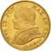 ITALIAN STATES, PAPAL STATES, Pius IX, 20 Lire, 1866, Roma, AU(50-53), Gold