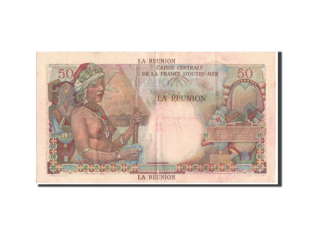Reunion, Belain D'Esnambuc, 50 Francs, 1946, KM:44a