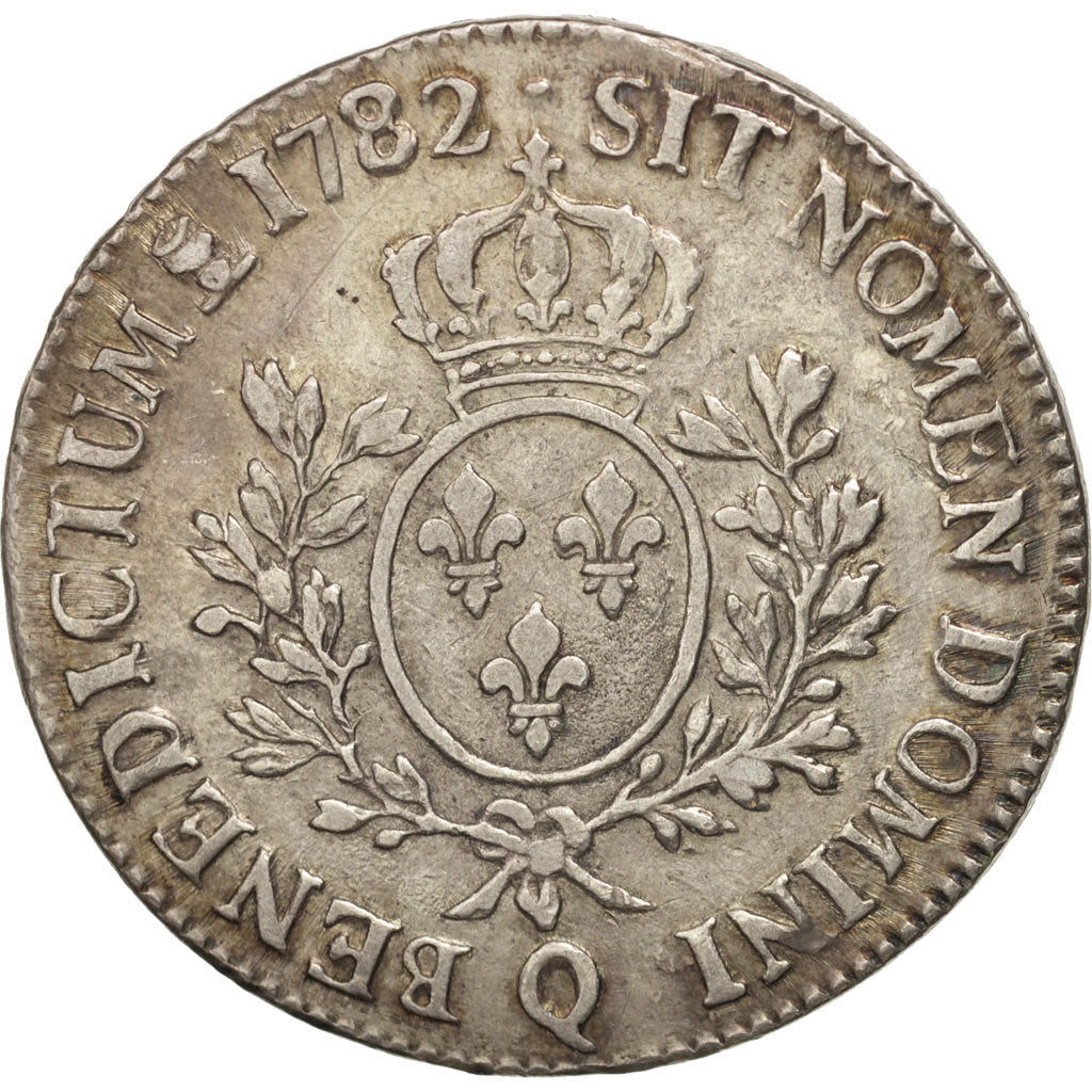 Frankreich, Louis XVI, Écu aux branches d'olivier, Ecu, 1782, Perpignan, S+