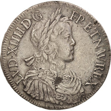 Münze, Frankreich, Louis XIV, Écu à la mèche longue, Ecu, 1652, Aix, SS
