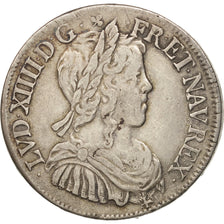 Moneda, Francia, Louis XIV, 1/2 Écu à la mèche longue, 1/2 Ecu, 1647