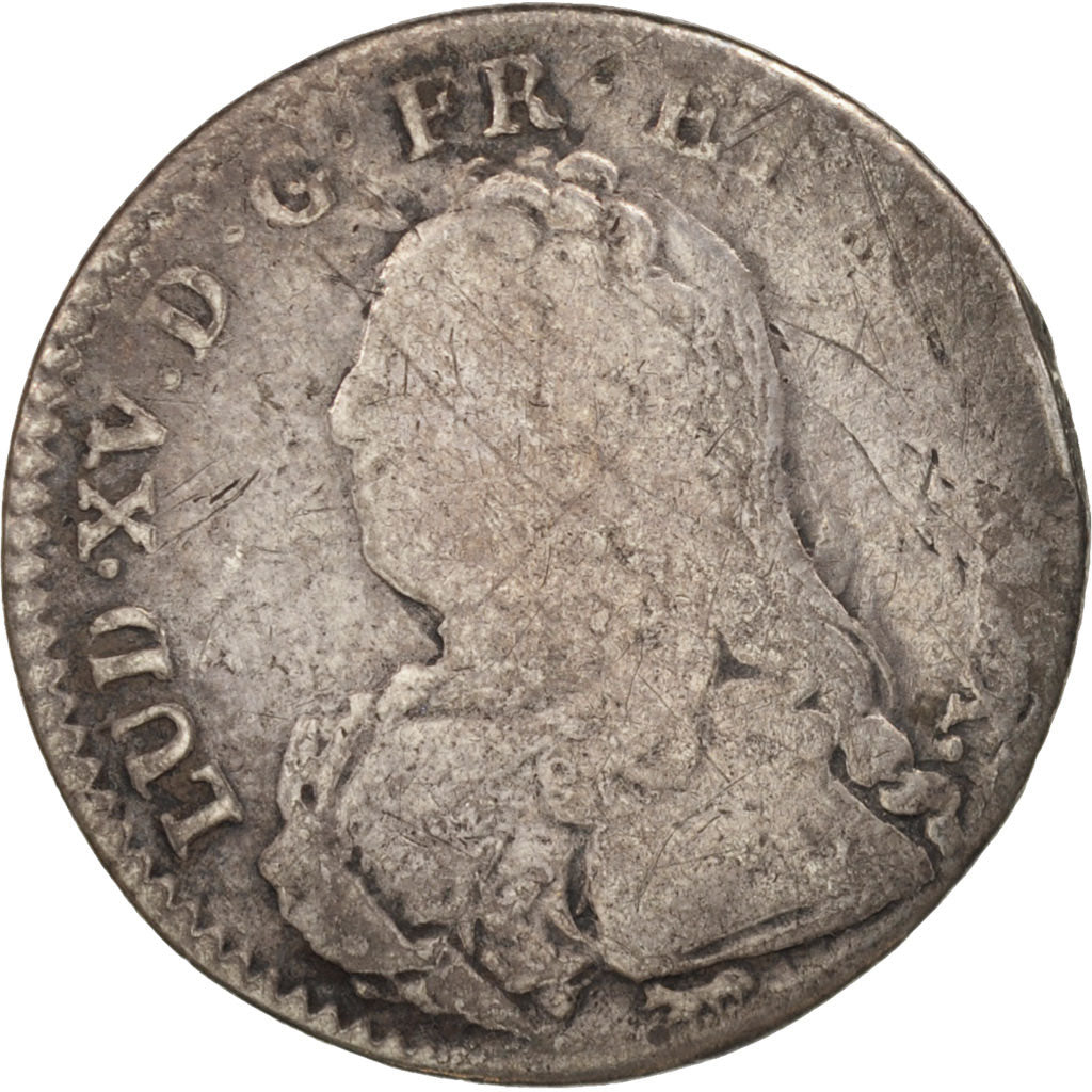 France, Louis XV, 1/10 Écu aux branches d'olivier, 1728, Paris, KM:481.1