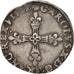France, Charles X, 1/4 Ecu, 1591, Paris, TTB, Argent, Sombart:4670