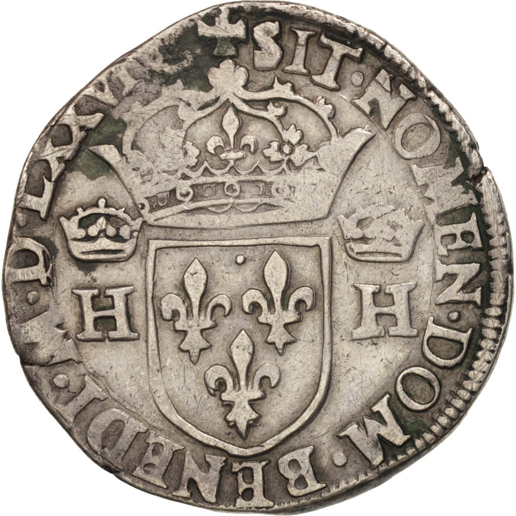 Monnaie, France, Henri III, Teston, 1576, Toulouse, TTB, Argent, Sombart:4654