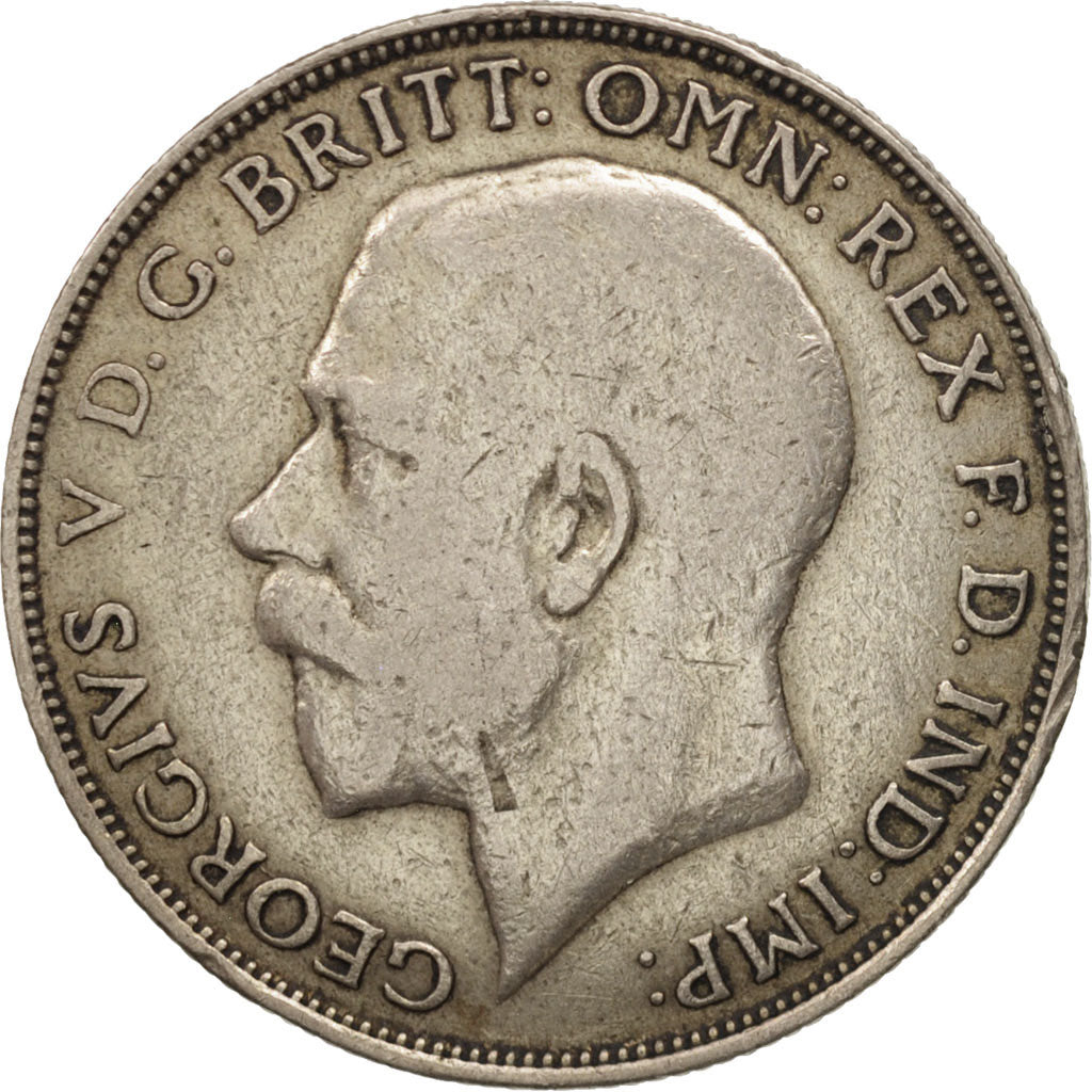 Great Britain, George V, Florin, Two Shillings, 1922, VF(30-35), Silver, KM:817a