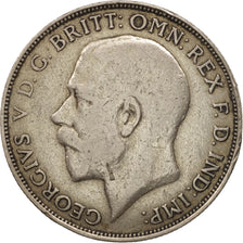 Great Britain, George V, Florin, Two Shillings, 1922, VF(30-35), Silver, KM:817a