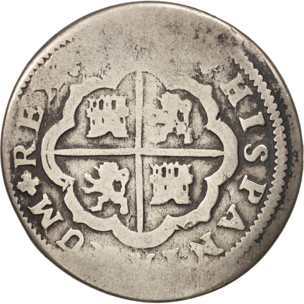 Spain, Philip V, 2 Réales, Seville, F(12-15), Silver