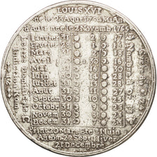 France, Jeton, Royal, Almanach, Louis XVI, 1779, TB+, Silver Plated Base Metal