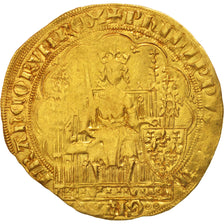 France, Philippe VI, Ecu d'or à la chaise, VF(20-25), Gold, Duplessy:249