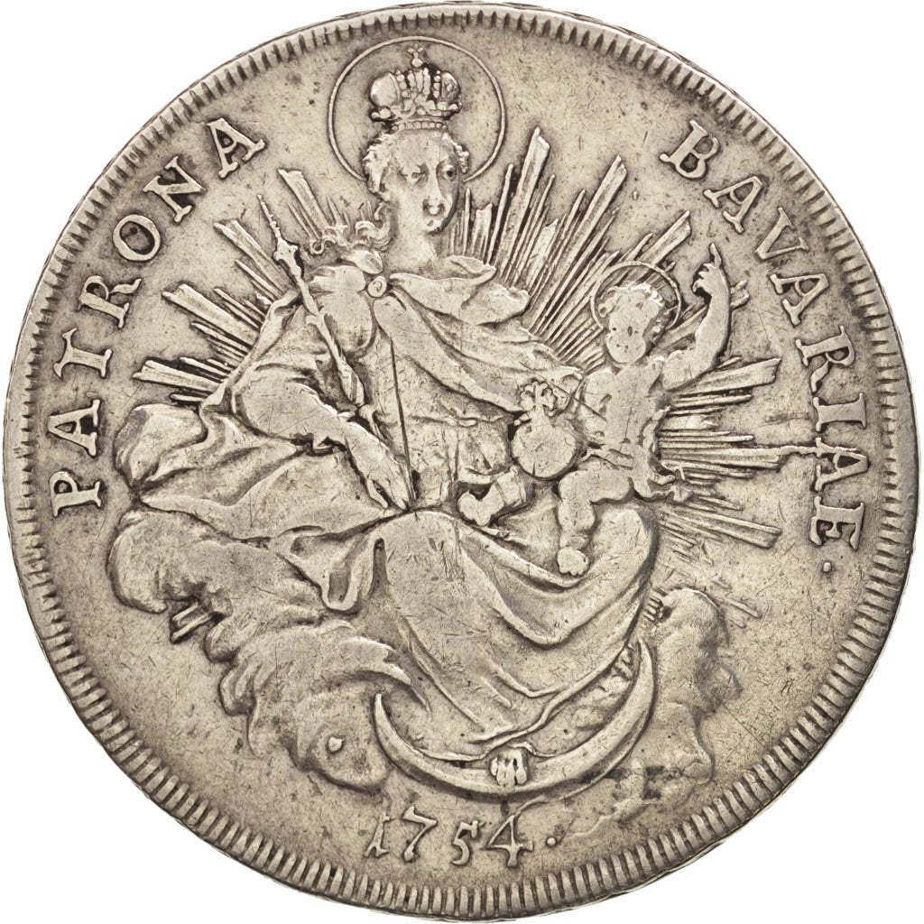 Coin, German States, BAVARIA, Maximilian III, Josef, Thaler, 1754, Munich