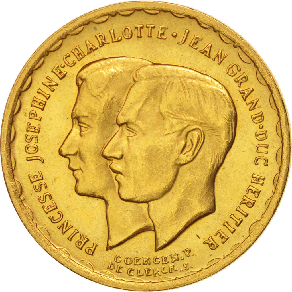 Lussemburgo, 20 Francs, 1953, Brussels, SPL, Oro, KM:M1