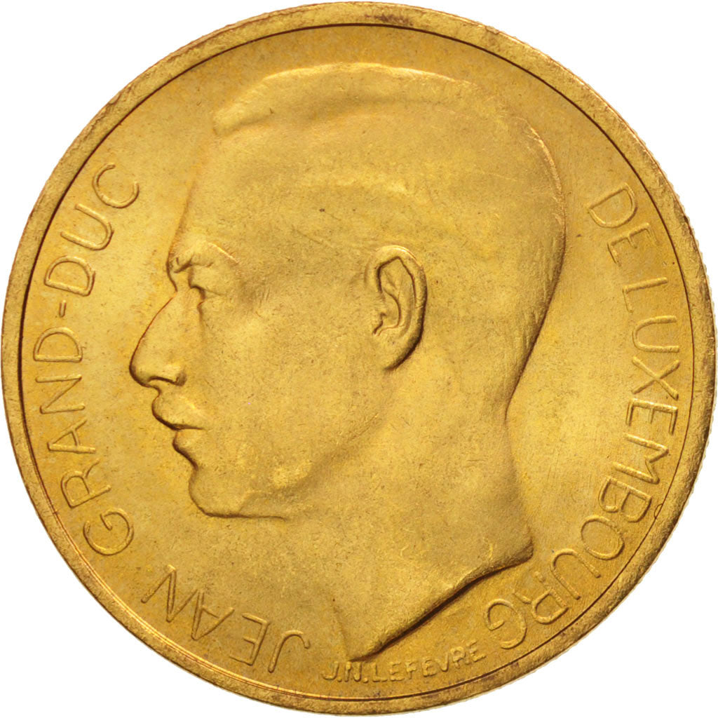 Coin, Luxembourg, 20 Francs, 1964, Brussels, MS(63), Gold, KM:M4c