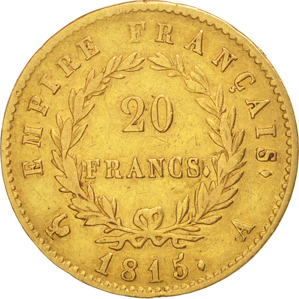 Coin, France, 20 Francs, 1815, Paris, VF(30-35), Gold, KM:705.1, Gadoury:1025a