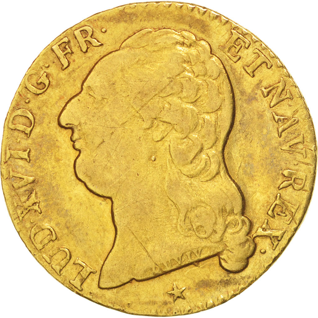 Coin, France, Louis XVI, Louis d'or à la tête nue, Louis d'Or, 1789, Lille