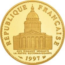 France, Panthéon, 100 Francs, 1997, Paris, MS(65-70), Gold, KM:1195