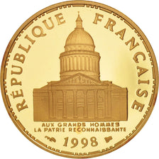 France, Panthéon, 100 Francs, 1998, Paris, MS(65-70), Gold
