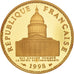 France, Panthéon, 100 Francs, 1998, Paris, MS(65-70), Gold