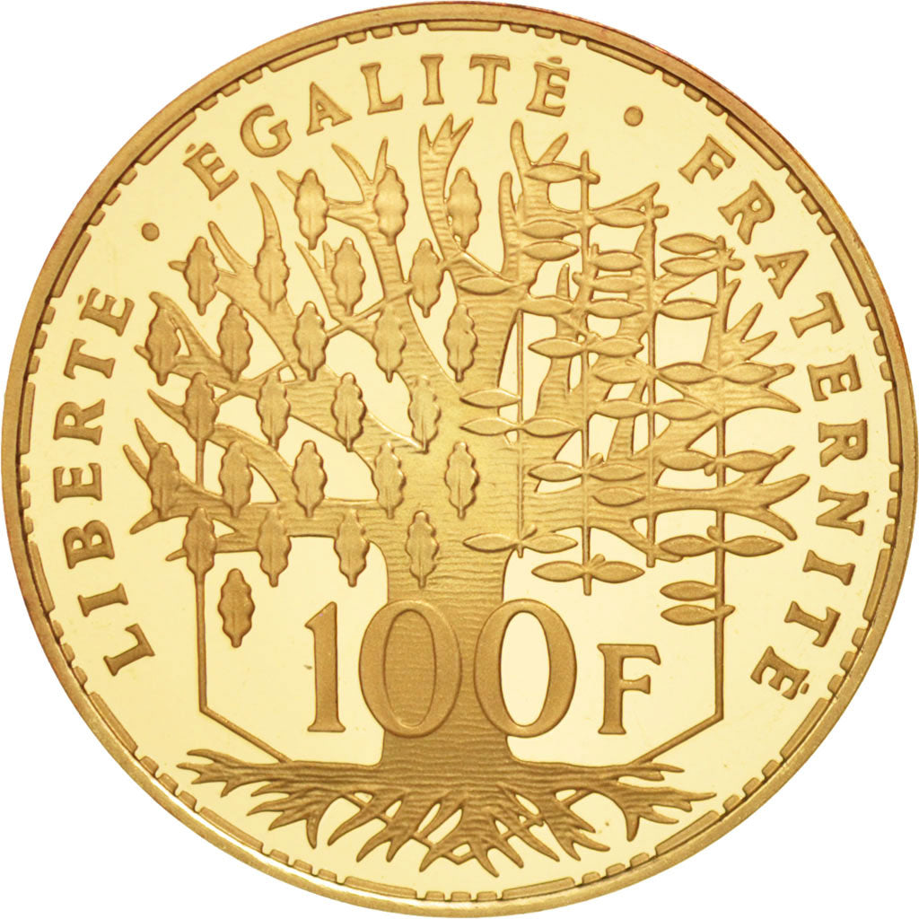 France, Panthéon, 100 Francs, 1998, Paris, MS(65-70), Gold