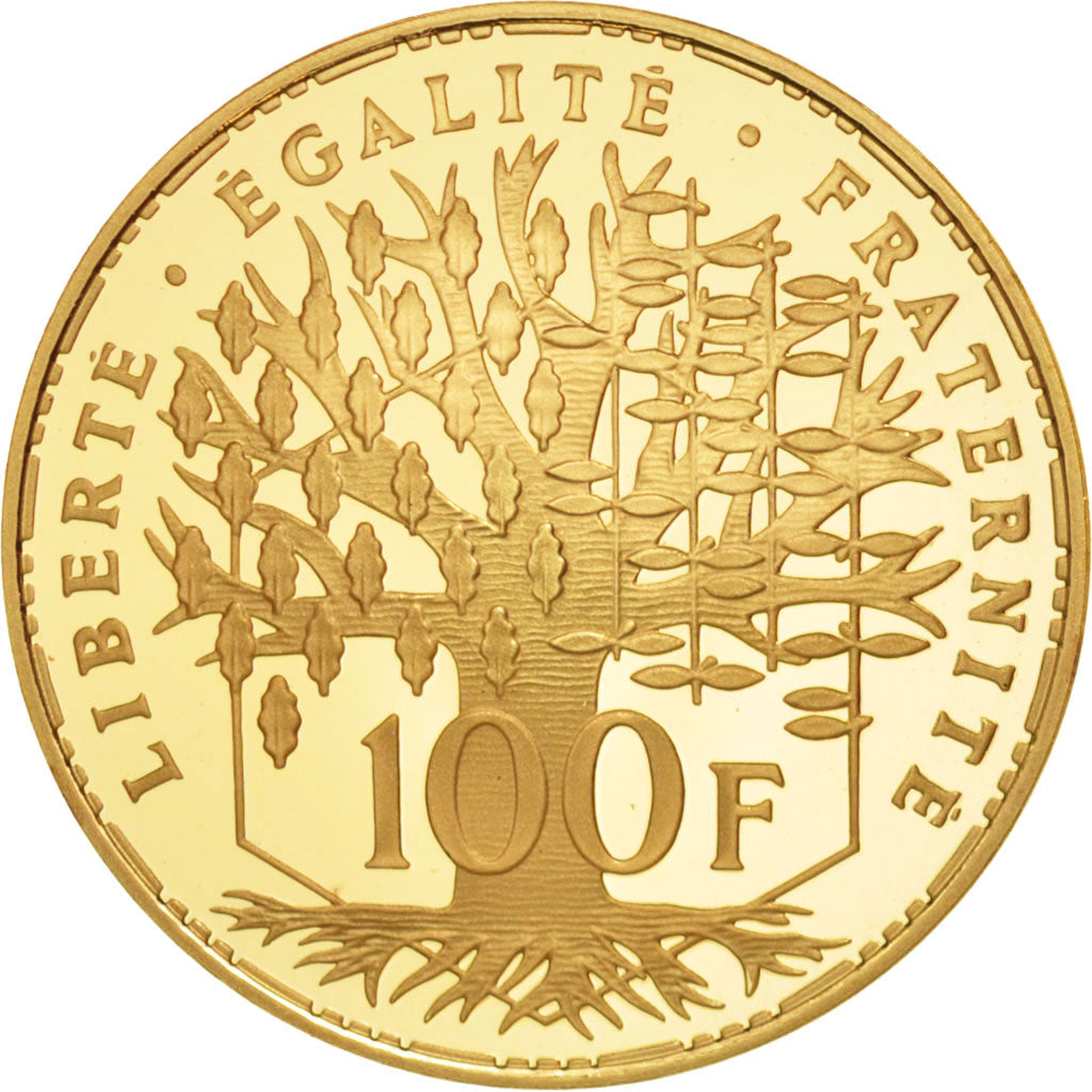 Coin, France, Panthéon, 100 Francs, 1999, Paris, MS(65-70), Gold