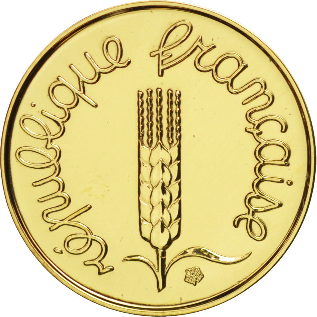 France, Épi, Centime, 2000, Paris, MS(65-70), Gold, KM:928a, Gadoury:91a