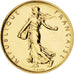 Coin, France, Semeuse, Franc, 2001, Paris, MS(65-70), Gold, KM:925.1a