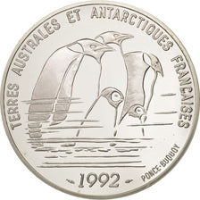 France, Terres Australes, 100 Francs, 1992, Paris, MS(65-70), Silver, KM:1011