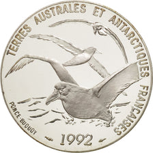 France, Terres Australes, 5 Francs, 1992, Paris, FDC, Argent, KM:1007