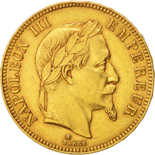 Coin, France, Napoleon III, Napoléon III, 100 Francs, 1869, Paris, EF(40-45)
