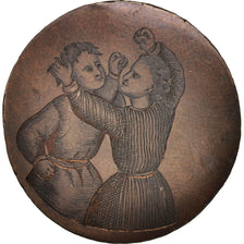 France, Dupré, 5 Centimes, Re-engraved, EF(40-45), Bronze
