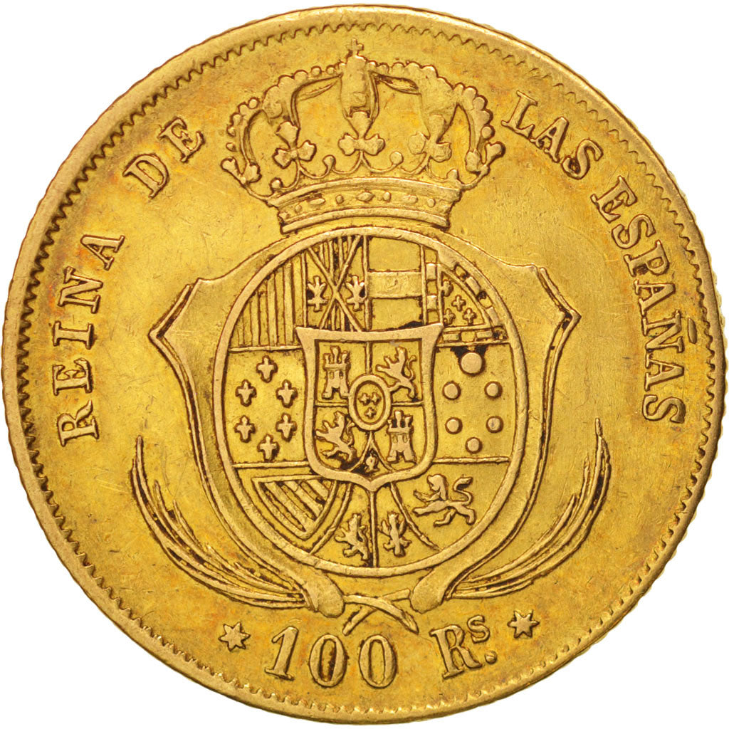 Espagne, Isabel II, 100 Reales, 1861, TTB+, Or, KM:605.2