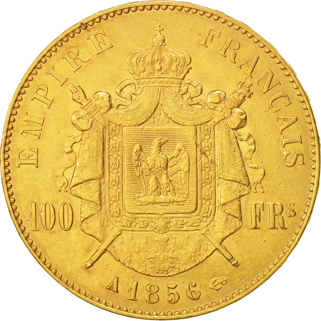 Monnaie, France, Napoleon III, Napoléon III, 100 Francs, 1856, Paris, TTB, Or