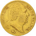 Francia, Louis XVIII, 20 Francs, 1818, Lille, BC+, Oro, KM:712.9
