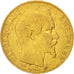 Moneda, Francia, Napoleon III, Napoléon III, 20 Francs, 1855, Lyon, BC+, Oro