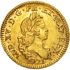 Monnaie, France, Louis XV, Louis d'or aux 2 L, Louis d'Or, 1721, Paris, PCGS