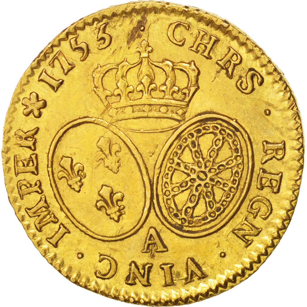 Coin, France, Louis XV, Louis d'or au bandeau, Louis d'Or, 1753, Paris