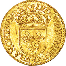 Francia, Louis XIV, Écu d'or, 1645, Lyon, PCGS, AU55, Gold, KM:146.5