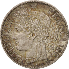 Coin, France, Cérès, Franc, 1849, Paris, AU(50-53), Silver, KM:759.1