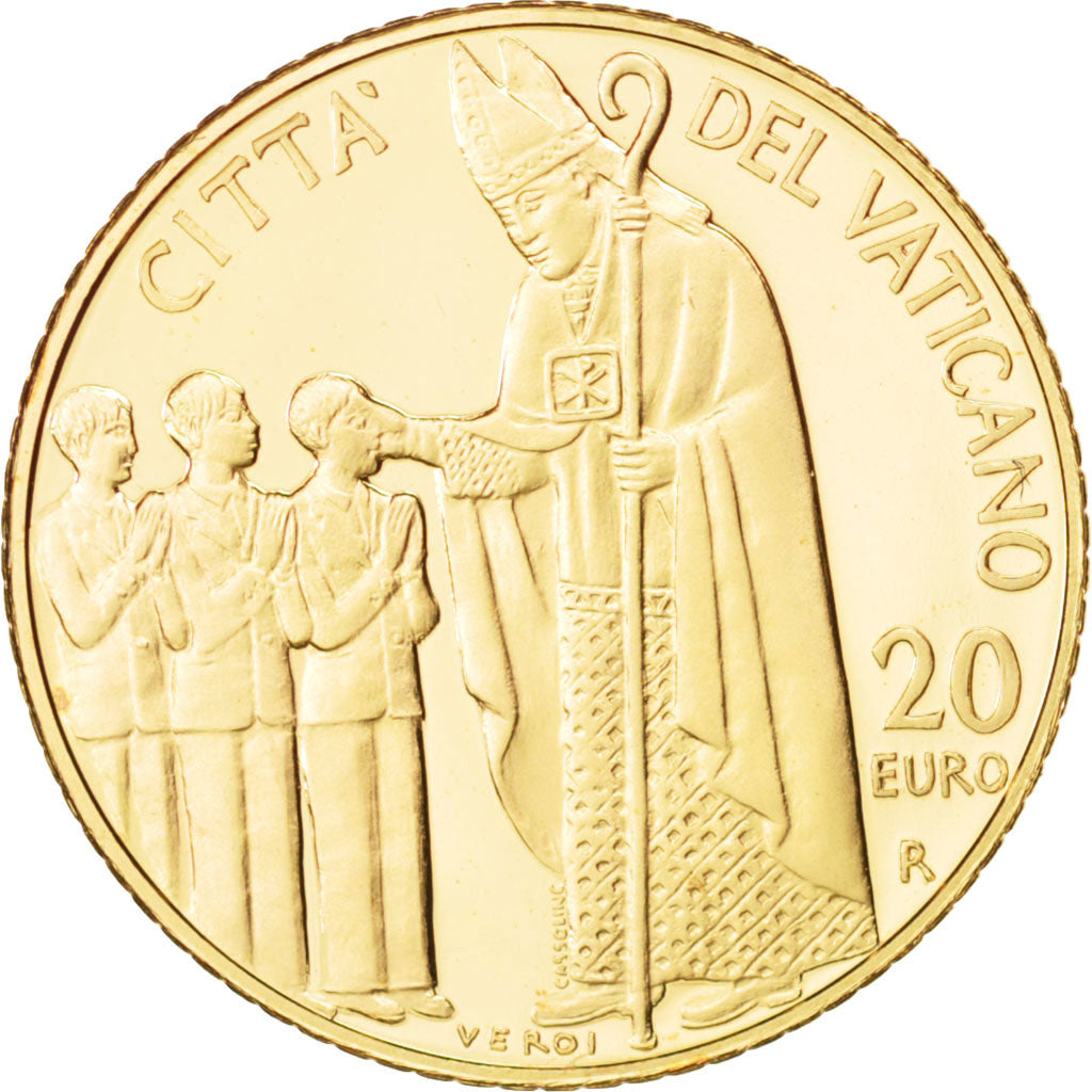 VATICAN CITY, Benoit XVI, 20 Euro, 2006, MS(65-70), Gold, KM:397