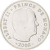 Monaco, 5 Euro, 2008, MS(65-70), Silver, Gadoury:3, KM:197