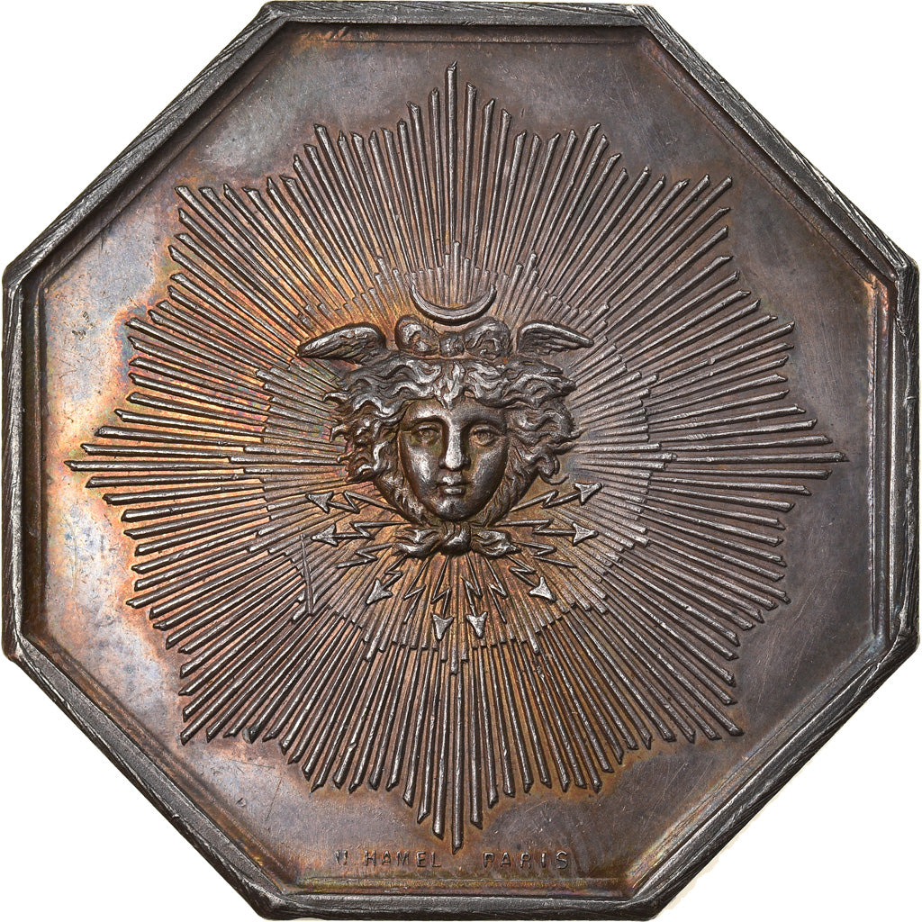 France, Token, Insurance, Compagnie du Soleil, Incendie, 1829, MS(60-62)