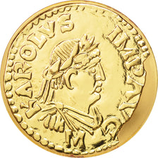 Coin, France, Denier de Charlemagne, 100 Francs, 2000, Paris, MS(65-70), Gold