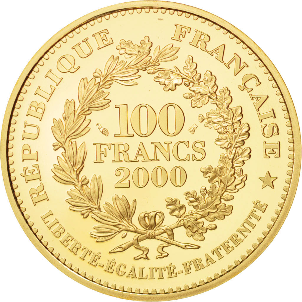 Monnaie, France, Marianne révolutionnaire, 100 Francs, 2000, Paris, FDC, Or