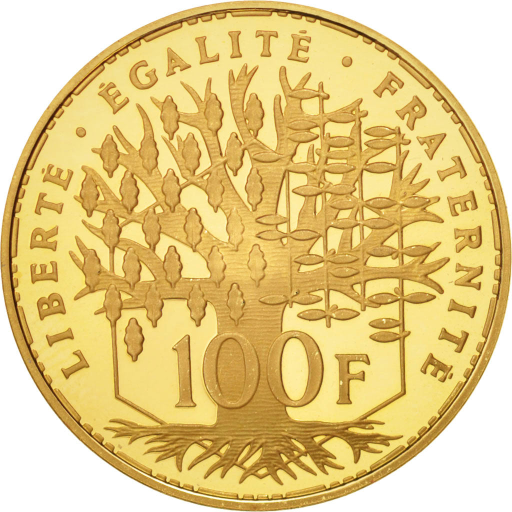 Coin, France, Panthéon, 100 Francs, 2000, Paris, MS(65-70), Gold