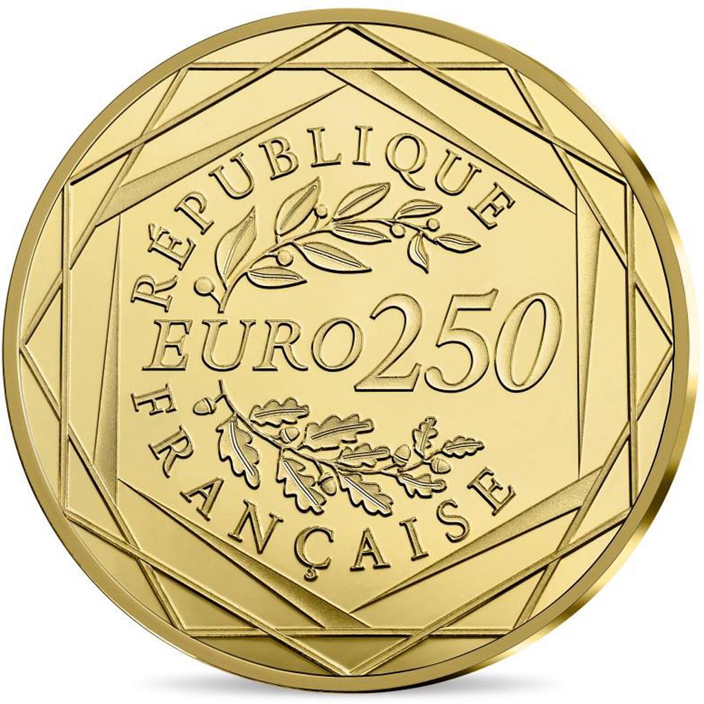 Coin, France, Monnaie de Paris, 250 Euro, Marianne, 2017, MS(65-70), Gold